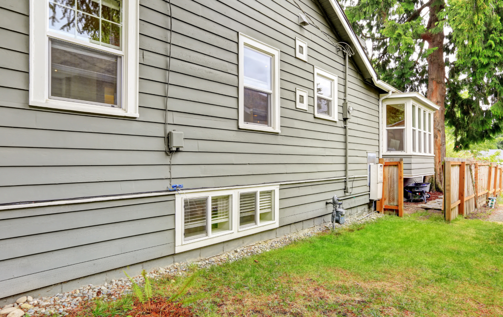 NEPA home with trendy grey siding color options provided by RNS Construction.